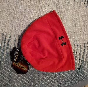 Under Armour red beanie hat